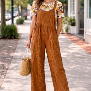 Women's Brown Jumpsuit